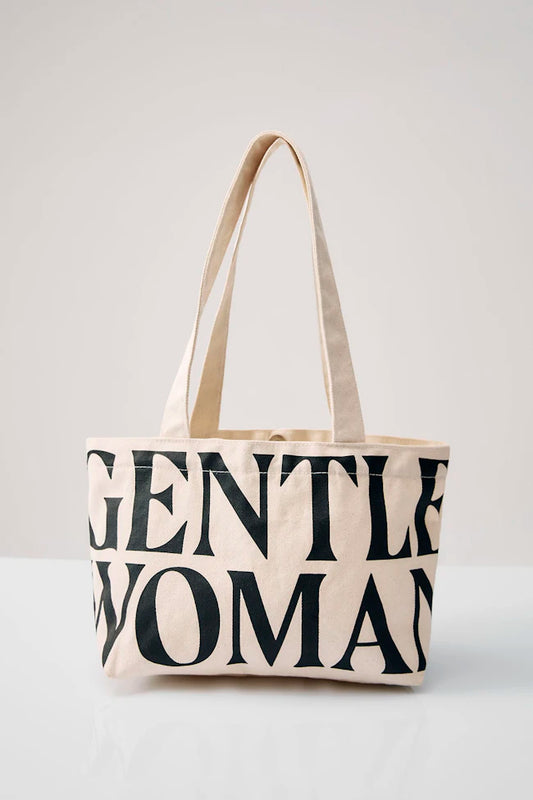 Gentlewoman Canvas Shoulder Tote Bag