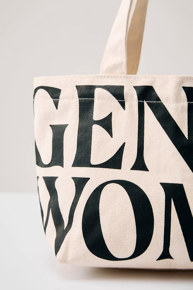 Gentlewoman Canvas Shoulder Tote Bag